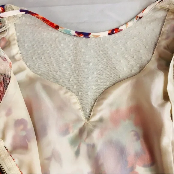 Pinky Floral and Lace Sleeveless Dress - Picture 5 of 16